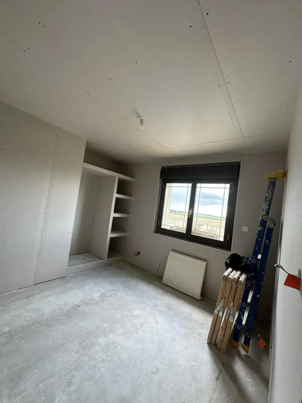 dressing en placo sur ossature métalique